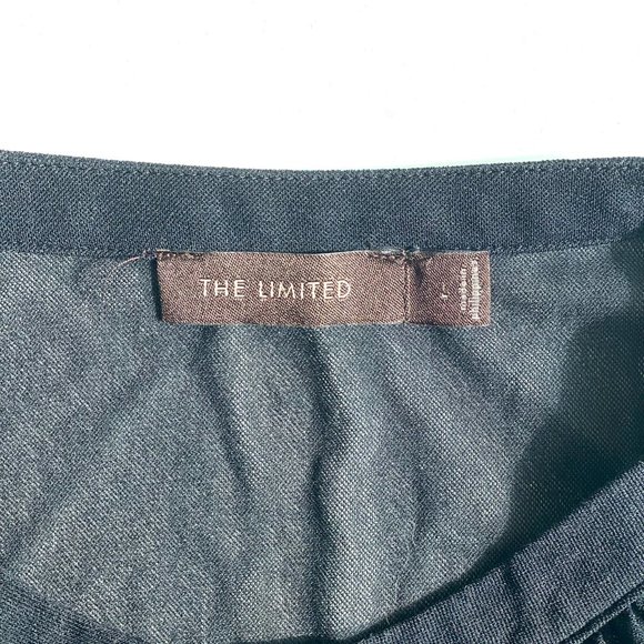 The Limited Black Sheer Short Ruffled Sleeve Blouse Shirt Top - Picture 6 of 9